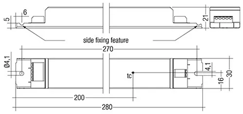 75W 350-1050mA flexC lp EXC Constant Current LED Driver 28000683  Tridonic LC